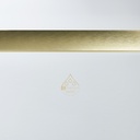 PARAVAN DUS FORTUNA 90X90X185 CM,SEMIROTUND,PROFIL AURIU, 2 USI CULISANTE,GEAM  5MM,NANOGLASS