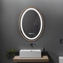 OGLINDA BAIE FORTUNA ILUM LED 3 CULORI 50X70 CM RAMA AURIE FUNCTIE DEZAB INTRERUP.