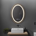 OGLINDA BAIE FORTUNA ILUM LED 3 CULORI 50X70 CM RAMA AURIE FUNCTIE DEZAB INTRERUP.
