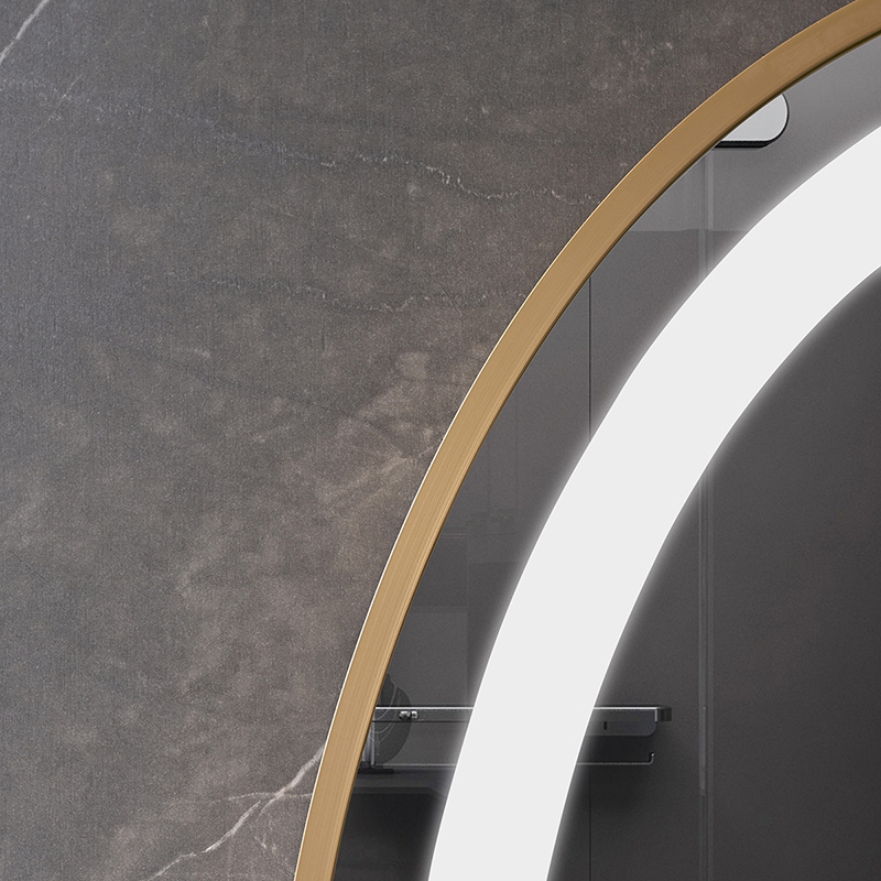 OGLINDA BAIE FORTUNA ILUM LED 3 CULORI 50X70 CM RAMA AURIE FUNCTIE DEZAB INTRERUP.