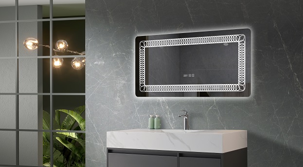 OGLINDA BAIE ATLANTIS ILUM LED 3 CULORI 120X60 CM FUNCTIE DEZAB INTRERUPATOR TOUCH