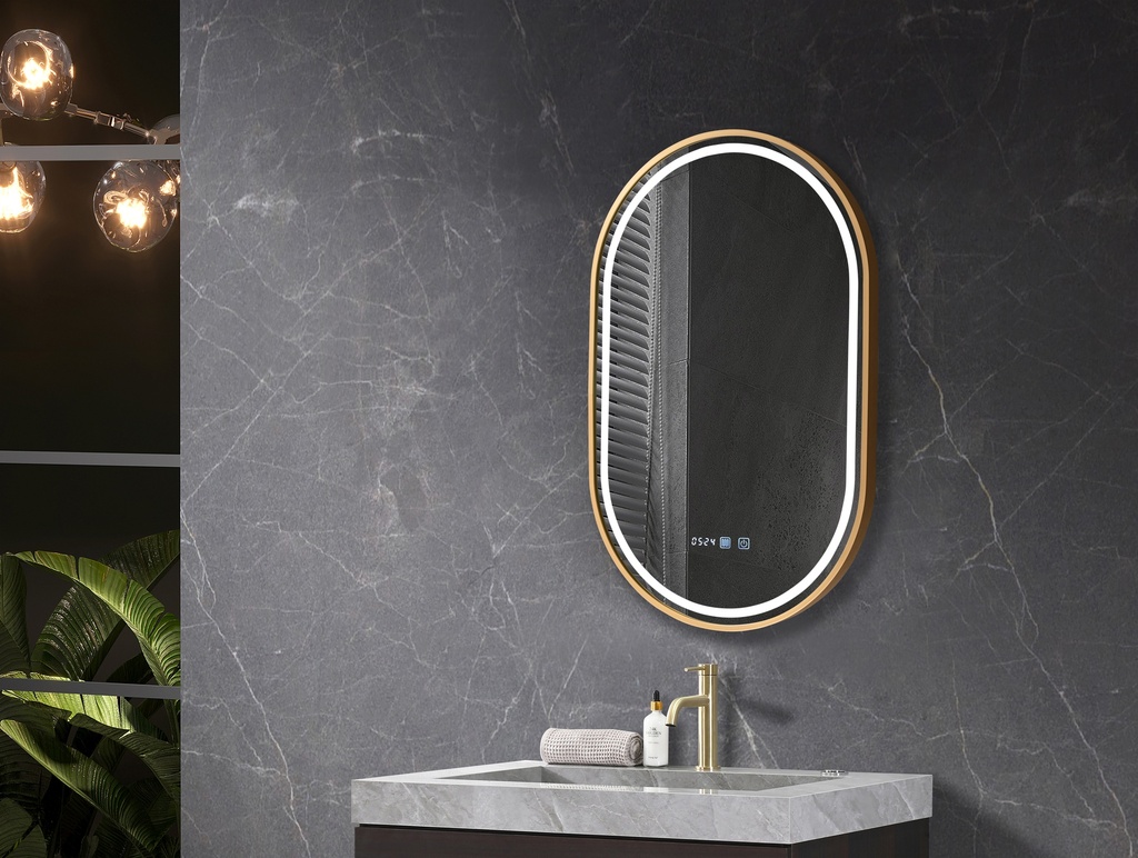 OGLINDA BAIE FORTUNA ILUMINARE LED 3 CULORI 50X80 CM RAMA  AL AURIE DEZABURIRE CEAS