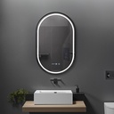 OGLINDA BAIE INFINITY ILUMINARE LED 3 CULORI 50X80 CM RAMA  AL NEAGRA, DEZABURIRE, CEAS