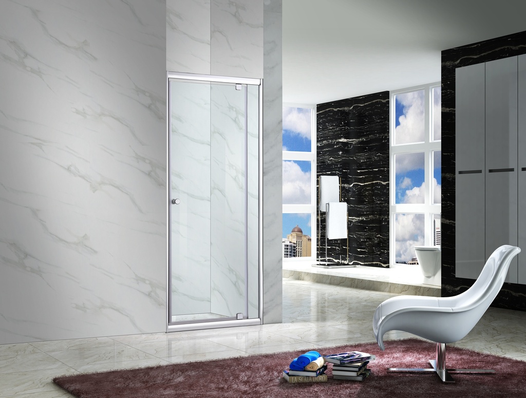 PARAVAN DUS PENTRU MONTAJ IN NISA 800X1850X6MMPROFIL ALUMINUUSA BATANTA
