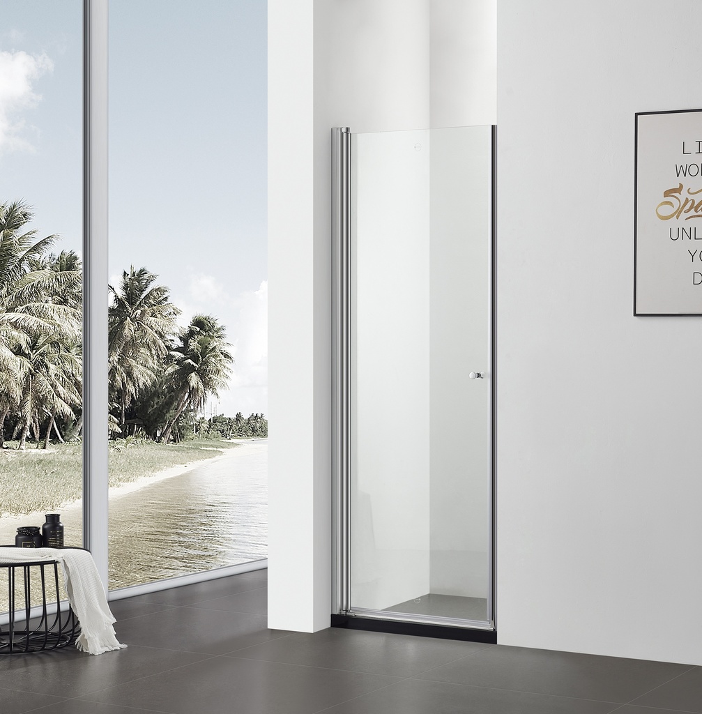 PARAVAN DUS PENTRU MONTAJ IN NISA 900X1850X8MMPROFIL ALUMINU USA BATANTA