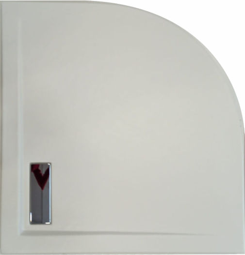 CADITA SLIM CELESTA WHITE SEMIROTUNDA 80x80 CM