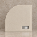 CADITA SLIM CELESTA GREY SEMIROTUNDA 80x80 CM