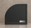 CADITA SLIM CELESTA BLACK SEMIROTUNDA 80x80 CM