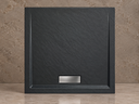 CADITA SLIM CELESTA BLACK PATRATA 80x80 CM