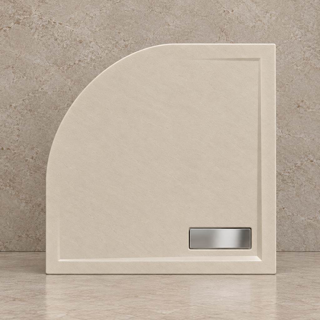 CADITA SLIM CELESTA GREY SEMIROTUNDA 90X90 CM