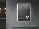 OGLINDA BAIE ATLANTIS, ILUM LED 3 CULORI, 60X80 CM, FUNCTIE DEZAB, INTRERUP TOUCH,CEAS, LUPA
