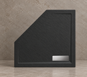 CADITA SLIM CELESTA BLACK PENTAGONALA 80X80 CM