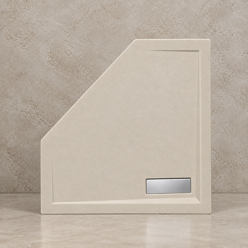 CADITA SLIM CELESTA GREY PENTAGONALA 90X90 CM