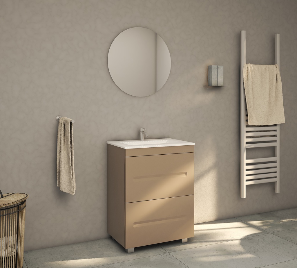 MOBILIER DE BAIE CU SERTARE ATLANTIS 600mm 7166 LATTE