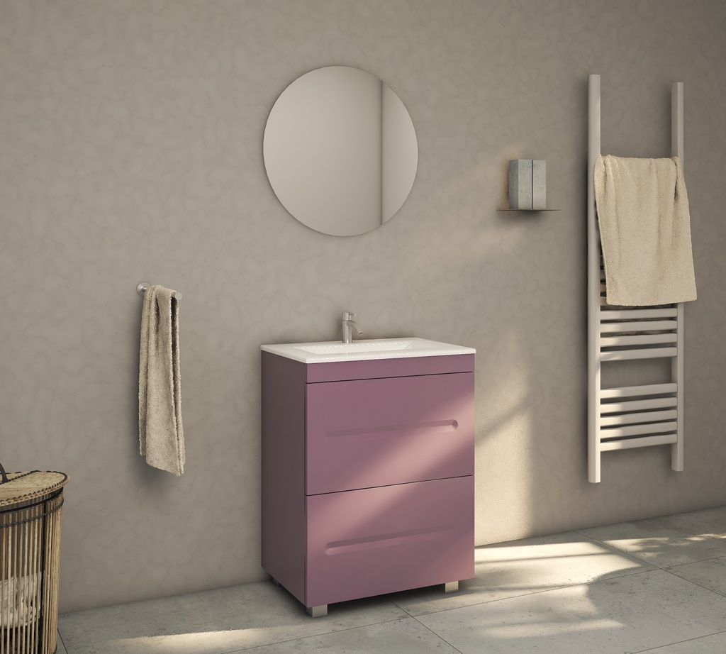 MOBILIER DE BAIE CU SERTARE ATLANTIS 600mm 7167 VIOLA