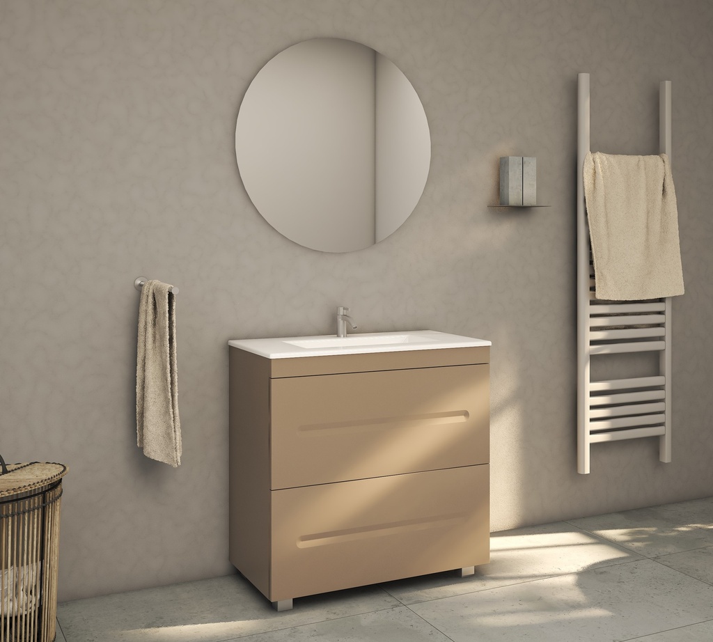 MOBILIER DE BAIE CU SERTARE ATLANTIS 800mm 7166 LATTE