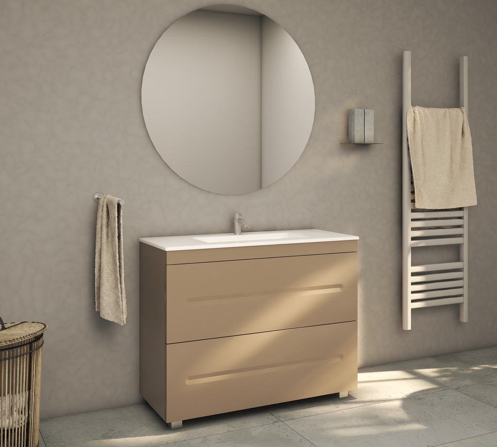MOBILIER DE BAIE CU SERTARE ATLANTIS 1000mm 7166 LATTE