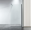PARAVAN DUS WALK IN INFINITY 700x2000 MM,PROFIL NEGRU MAT, STICLA SECURIZATA 8 MM,  NANOGLASS