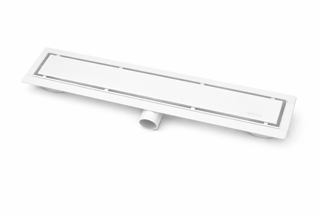 RIGOLA DUS REVERSIBILA NOVA, OTEL INOXIDABIL 1.2 MM, DEBIT HIGH FLOW 50 L/MIN, 60 CM, ALB