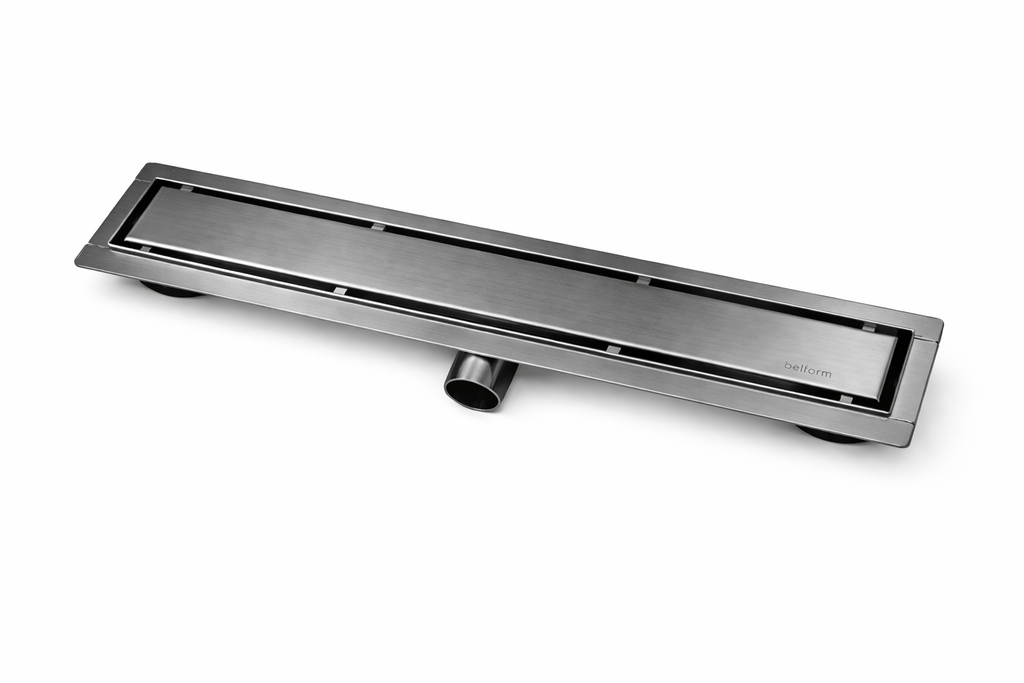 RIGOLA DUS REVERSIBILA GRAPHITE,OTEL INOXIDABIL 1.2 MM,DEBIT HIGH FLOW 50 L/MIN, 80 CM, GUN METAL
