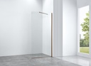 PARAVAN DUS WALK IN HELIOS 700x2000 MM,PROFIL CUPRU, STICLA SECURIZATA 8 MM,  NANOGLASS