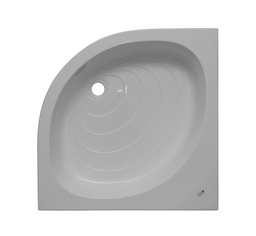 [27CB1037] CADITA DUS 'ELIPSE' SEMIROTUNDA 90X90 CM (PANOU SI SUPORT INCLUSE)