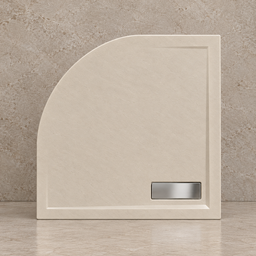 [27CD8061] CADITA SLIM CELESTA GREY SEMIROTUNDA 80x80 CM