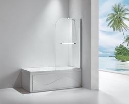 [27CB5016] PARAVAN CADA (LxH)80x140CM STICLA SECURIZ 6MM TRAT NANOGLASS PROFIL CROM PORTPROSOP