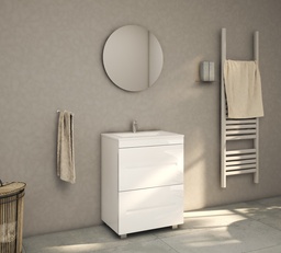 [25MB7015] MOBILIER DE BAIE CU SERTARE ATLANTIS 600mm 8681 BRILIANT WHITE