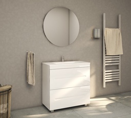 [25MB7027] MOBILIER DE BAIE CU SERTARE ATLANTIS 800mm 8681 BRILIANT WHITE